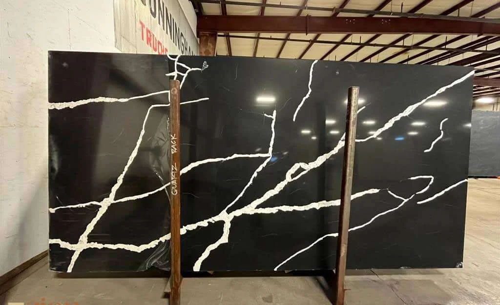 Carbon Black natural stone slab — Zion Stone Gallery