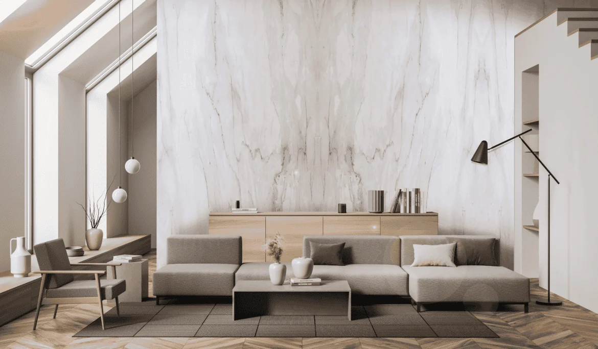 Cremo Delicato natural stone slab — Zion Stone Gallery
