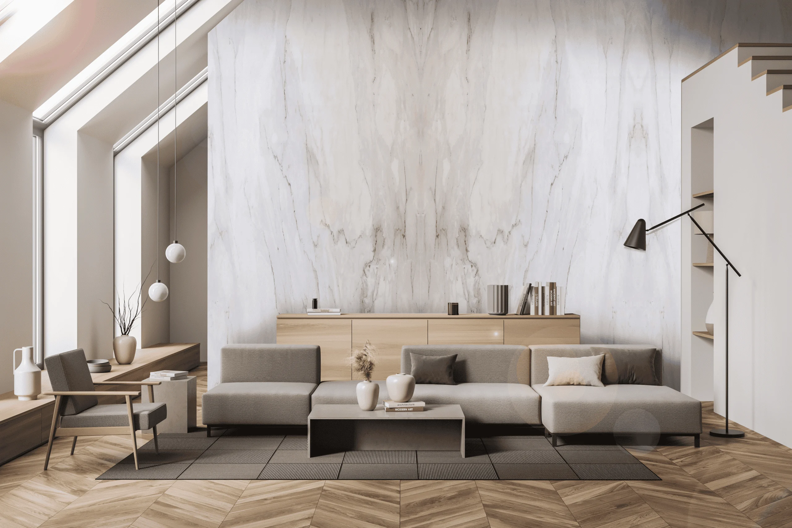 Cremo Delicato natural stone slab — Zion Stone Gallery