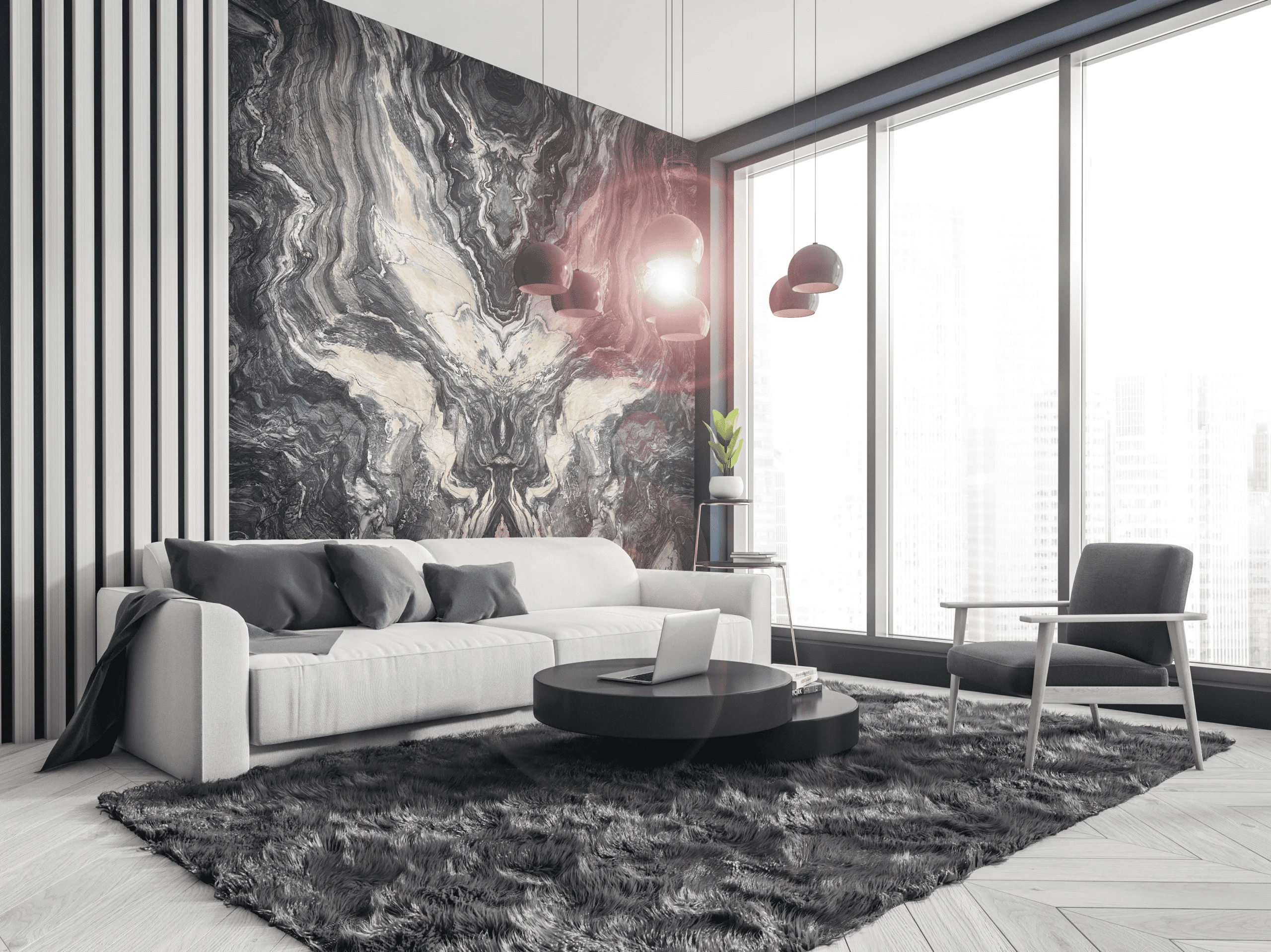 Fusion Blue natural stone slab — Zion Stone Gallery