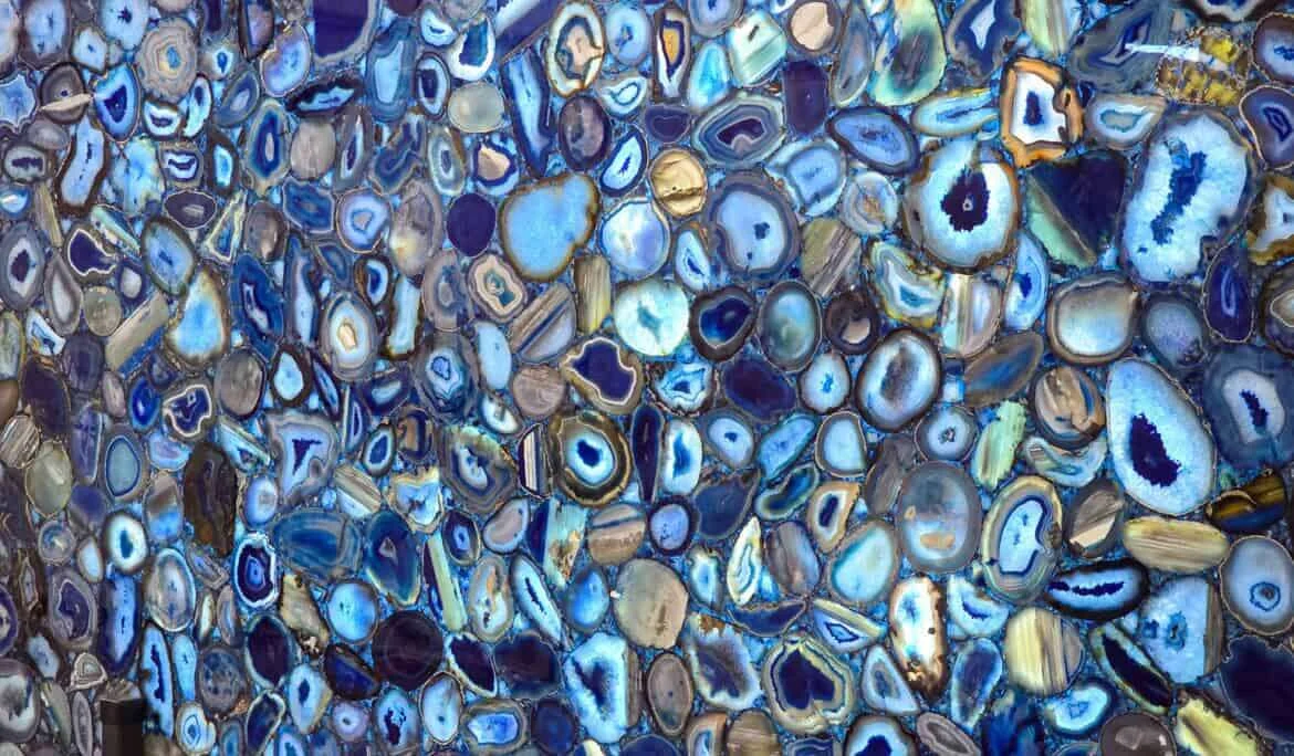 Semi-precious stone slab