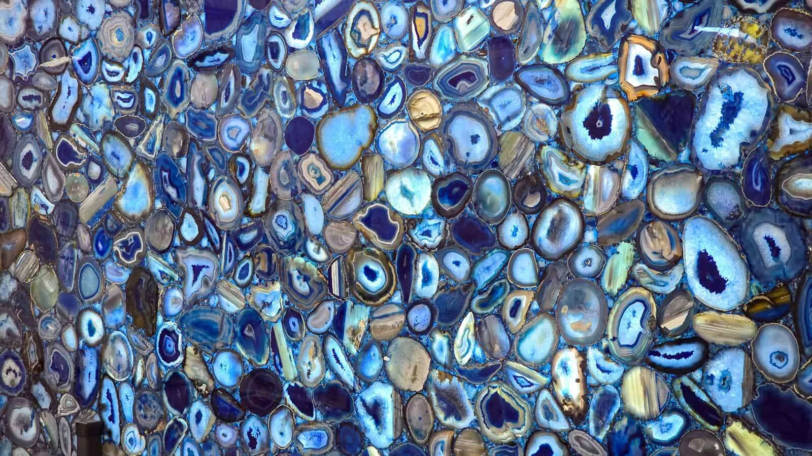 Semi-precious stone slab